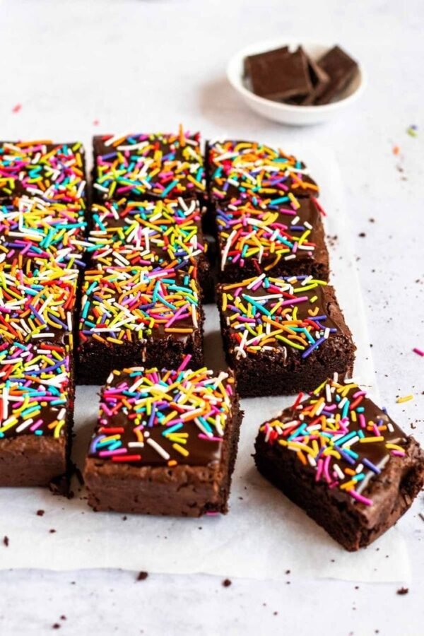 Confetti brownies